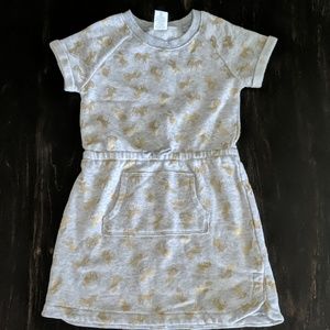 Gymboree gold horse sweatshirt dress